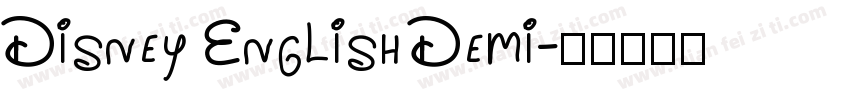 Disney English Demi字体转换